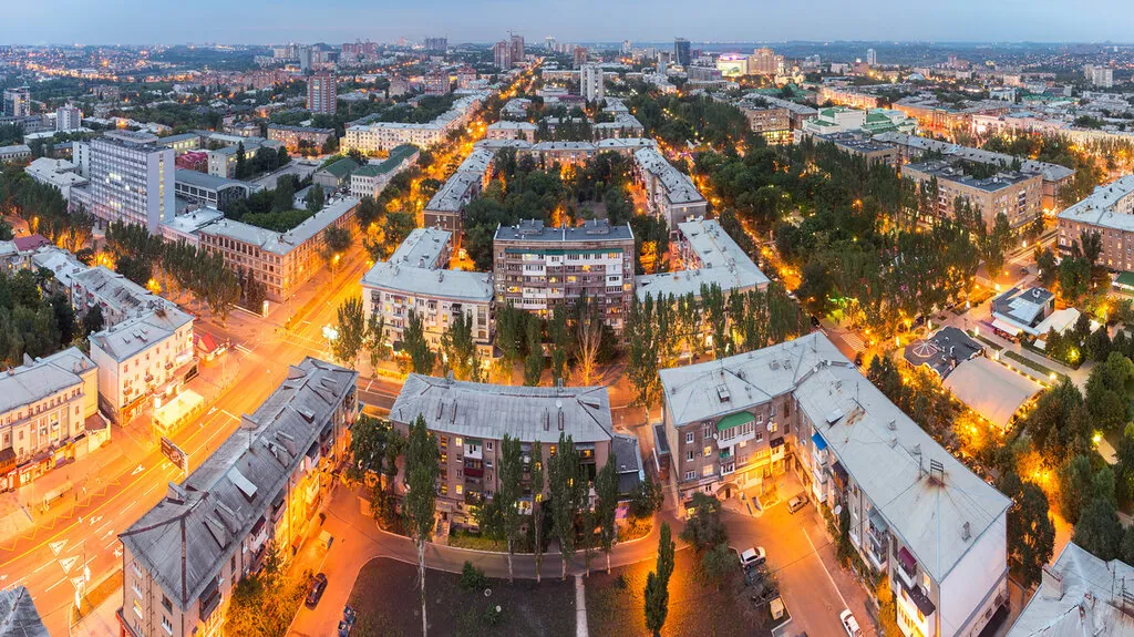 Нічна панорама Донецька · 2012